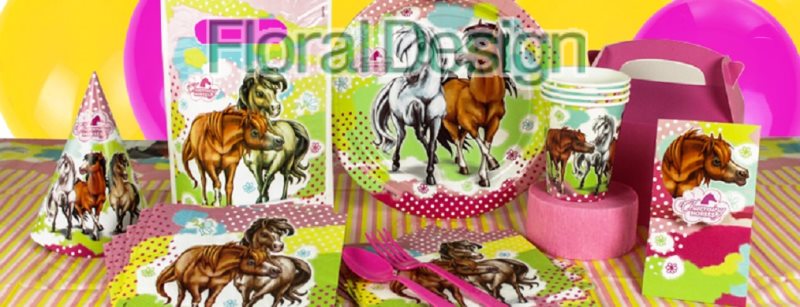 Papírový kelímek 250ml. "Okouzlující koně" 8ks