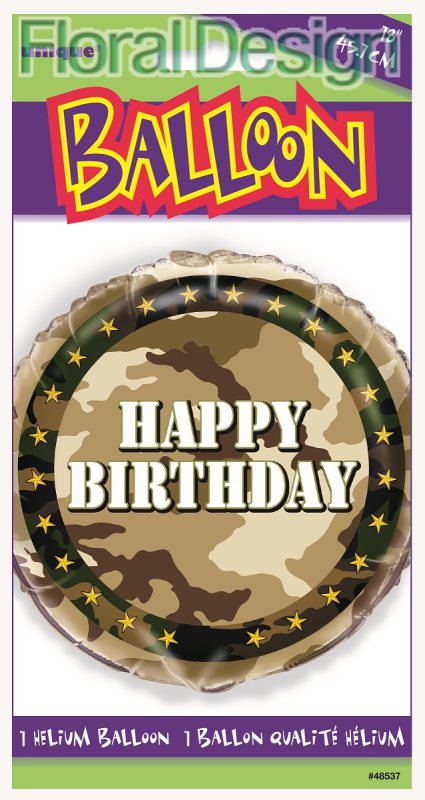 Balonek foliový 45cm "Army"