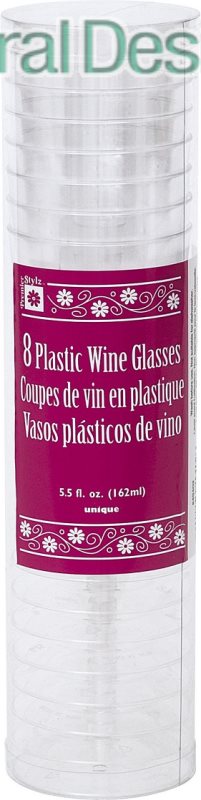 Plastová sklenička 162ml.na víno 8ks