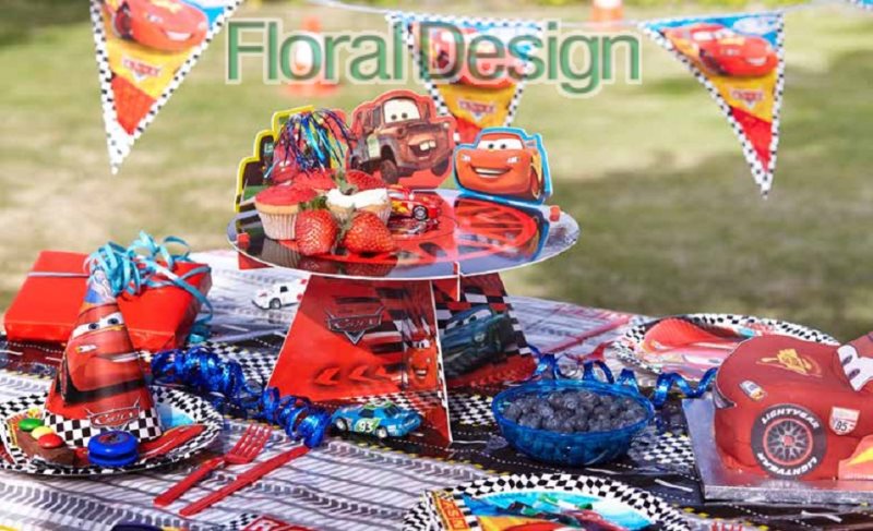 Papírový talíř 23cm "Auta" 8ks