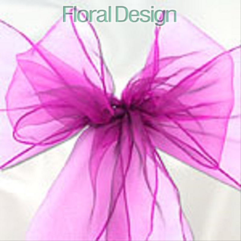 Organza 12cm x 8m tmavá plum