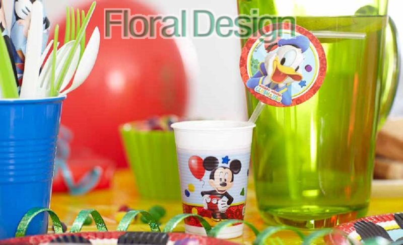 Baner 9 vlajek "Mickey mouse" 230cm papírový