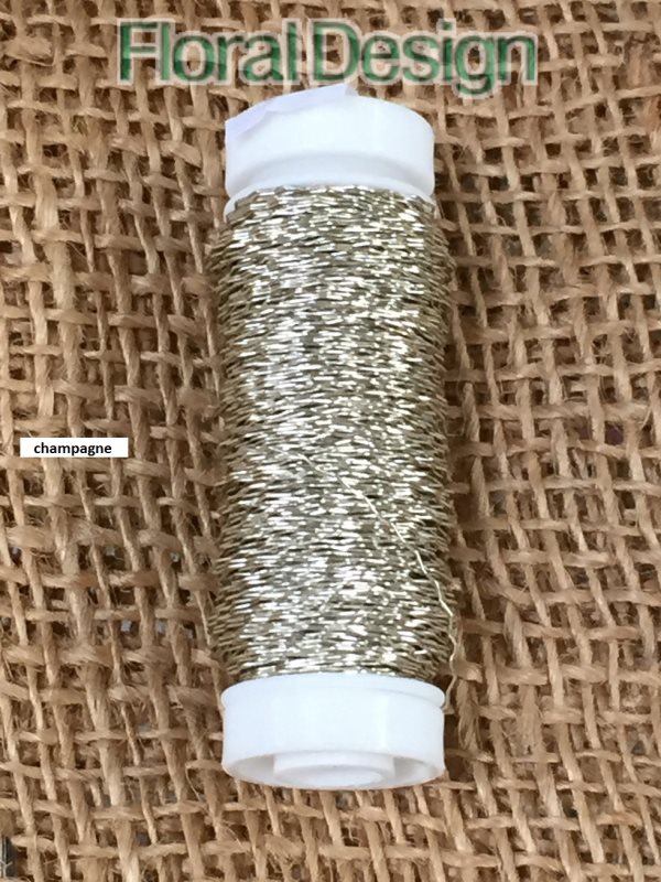 Drátek kroucený na špulce 0,3mm x 25gr. zlatá