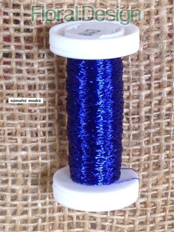 Drátek kroucený na špulce 0,3mm x 25gr. hnědá