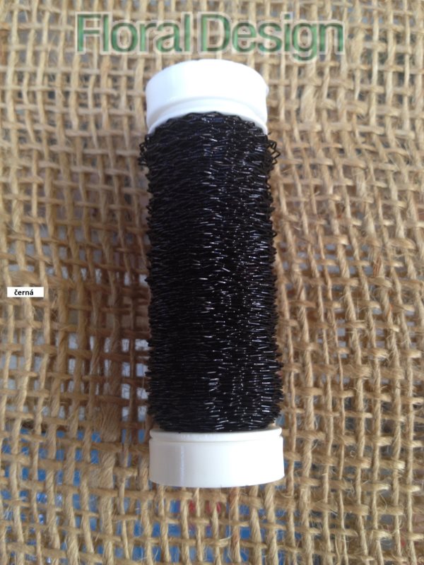 Drátek kroucený na špulce 0,3mm x 25gr. hnědá