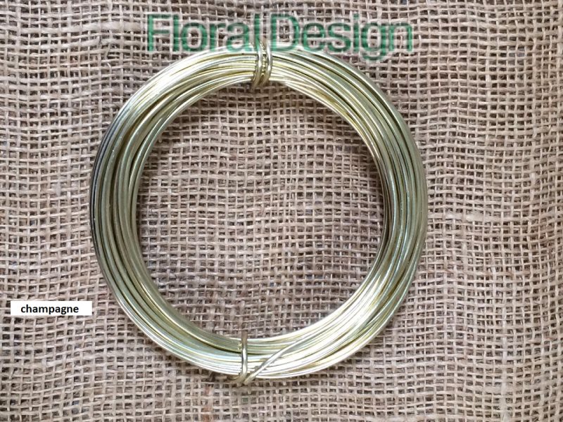 Drát aluminium 2mm /12m zlatá