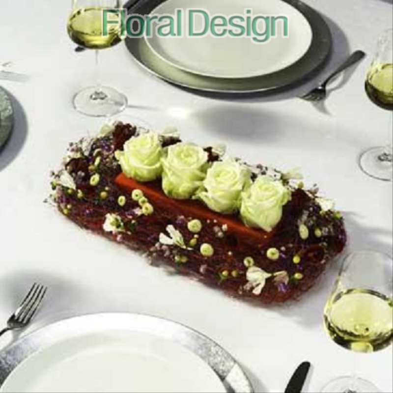 Table mini 14 x 10 x 5 cm na živé zelená 2 kusy