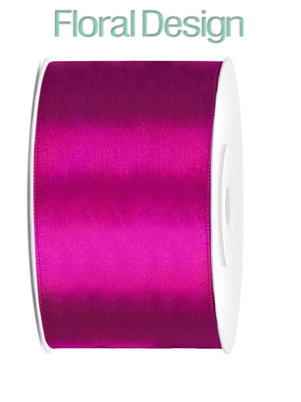 Stuha satén 38mm x 25m fuchsia
