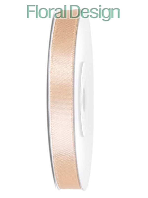 Stuha satén 6mm x 25m krémová