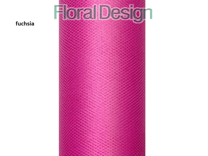 Tyl 15cm x 9m fuchsia