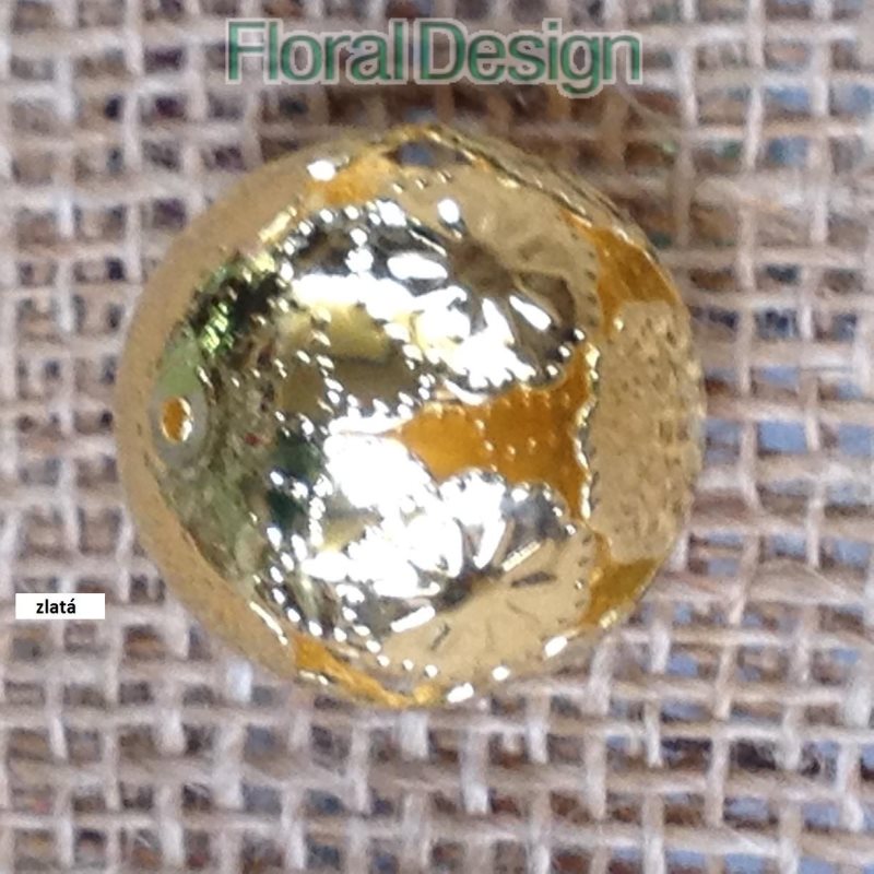 Koule 12 ks metal Marrakessh 28mm zlatá