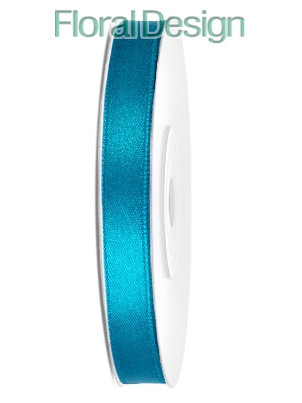 Stuha satén 6mm x 25m tyrkys