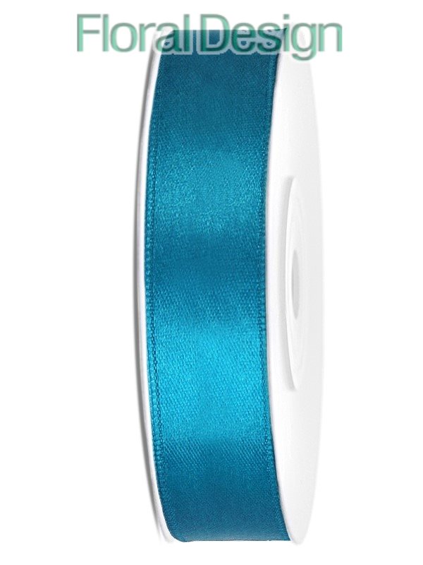 Stuha satén 12mm x 25m tyrkys