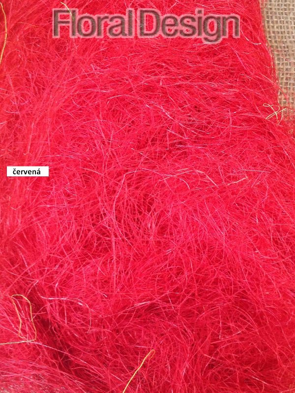 Sisal 250gr. červená