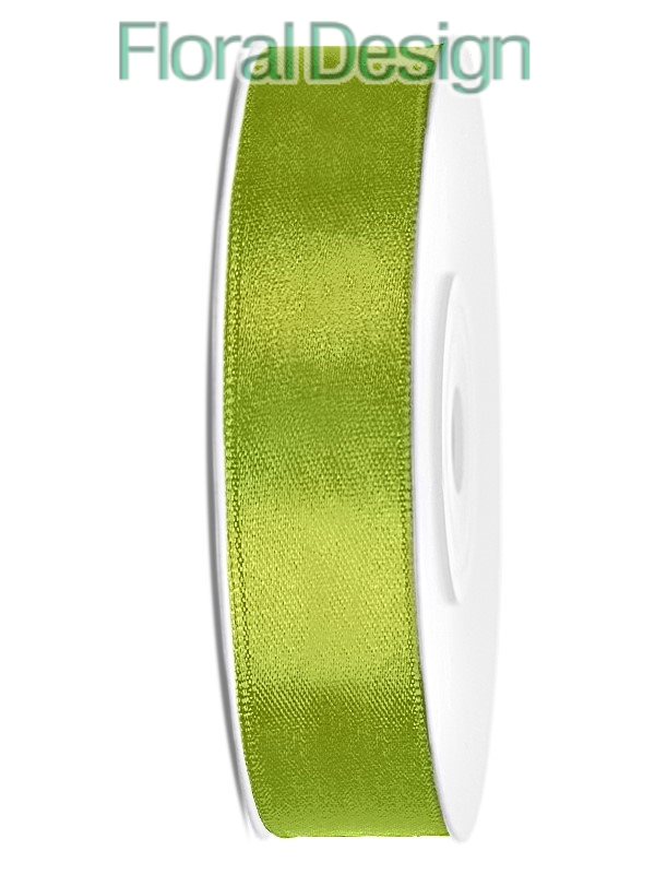 Stuha satén 12mm x 25m světlá zelená