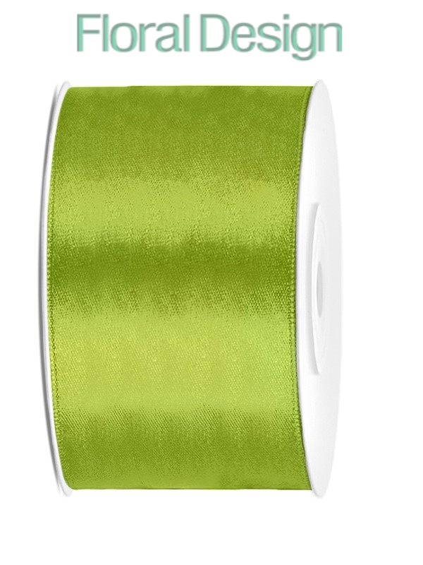 Stuha satén 38mm x 25m světle zelená