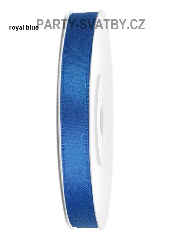 Stuha satén 6mm x 25m námořní modrá