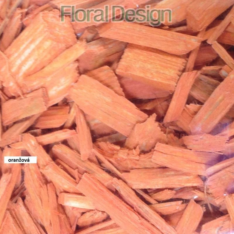 Wood chips 10-50mm oranžová