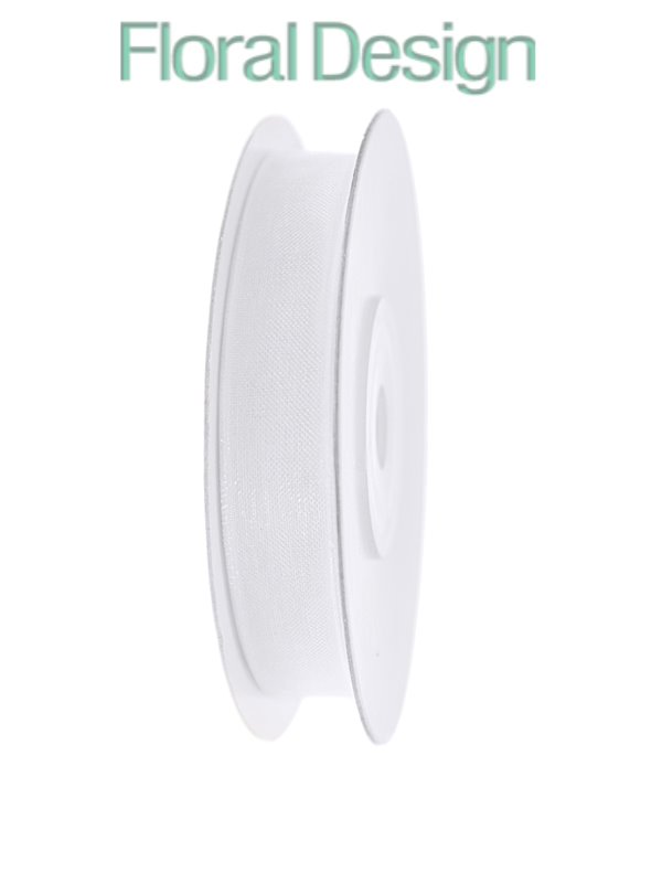 Stuha chiffon 6mm x 25m bílá