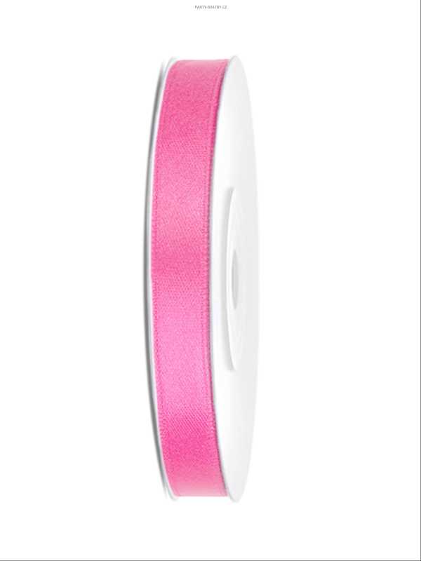 Stuha satén 6mm x 25m růžová