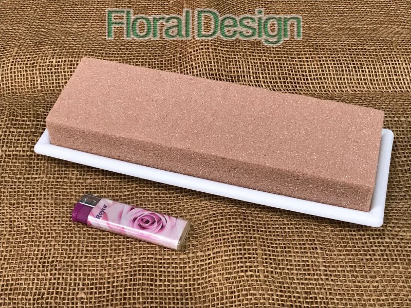 Table medi 24 x 10 x 5 cm na suché květiny bílá 2 kusy
