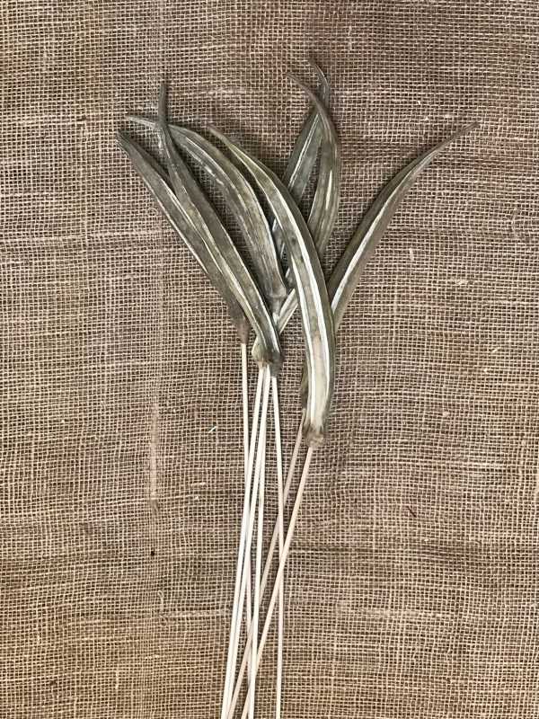 Okra pod na stopce 20-25cm, 7ks natur