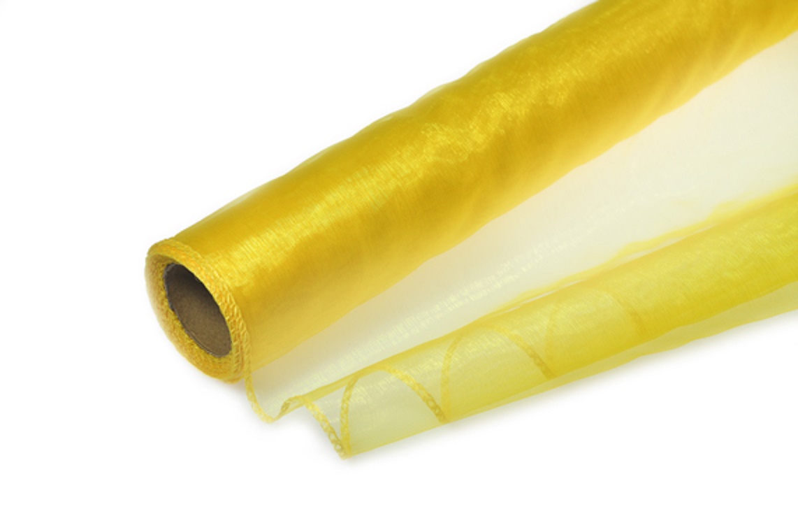 Organza 40cm x 8m žlutá