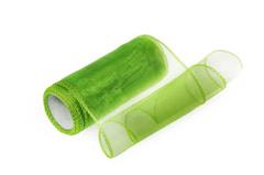 Organza 12cm x 8m jungle zelená