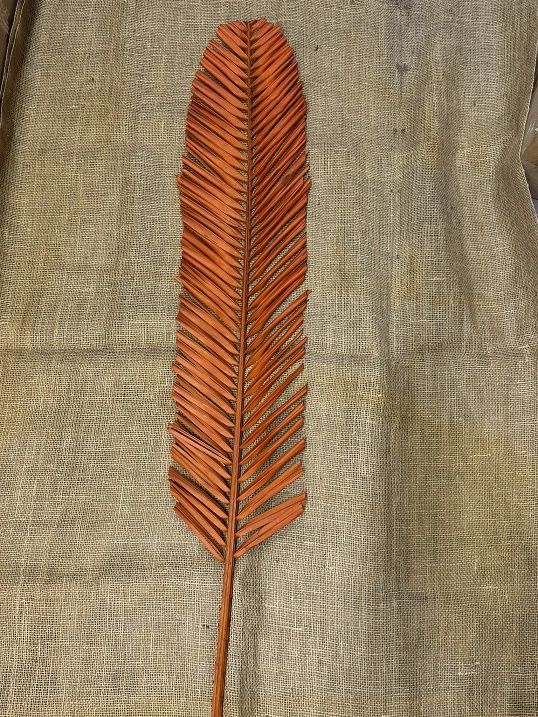 Palm listy ovál 120cm oranžová