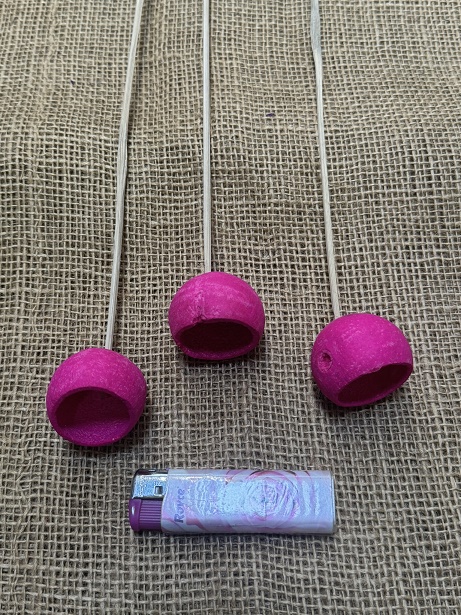 Bell cup mini na stopce 10 ks fuchsia