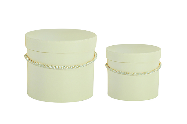 Flower box S/2 ecru (15cm, 17cm)