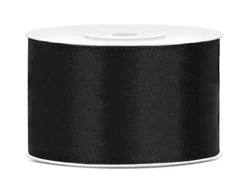 Stuha satén 38mm x 25m černá