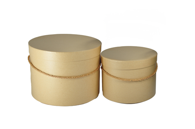 Flower box S/2 natur (15cm, 17cm)