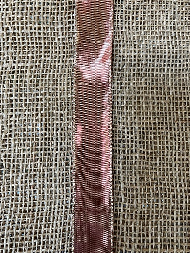 Stuha 25mm x 25m red / gold