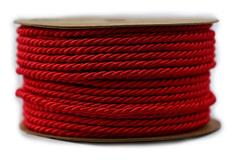 Provázek dekorační 3mm / 9m červená
