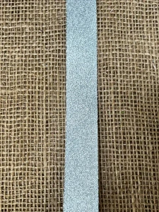 Stuha glitter 25mm x 20m stříbrná