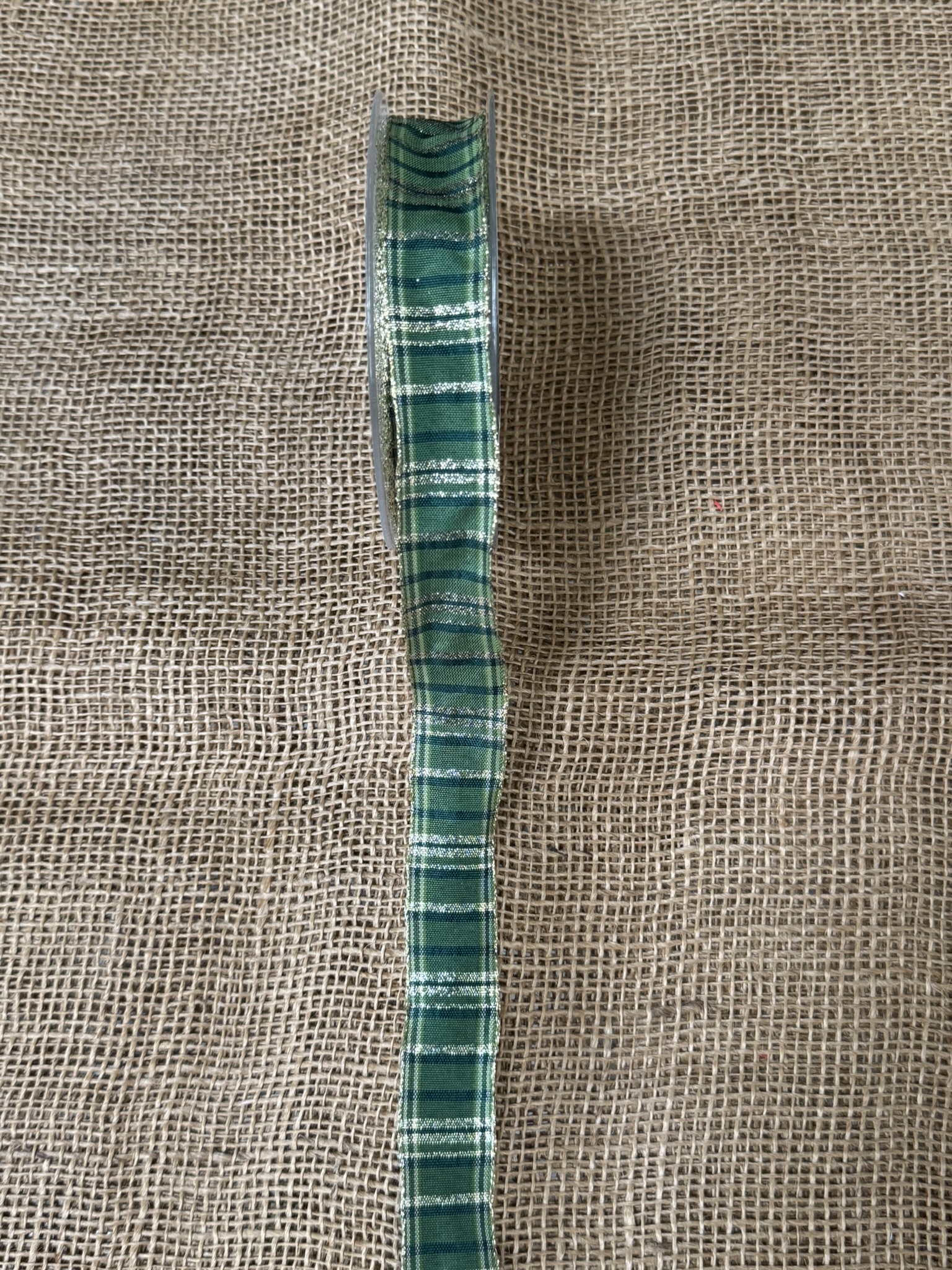 Stuha kostka 25mm x 15m zelená / zelená