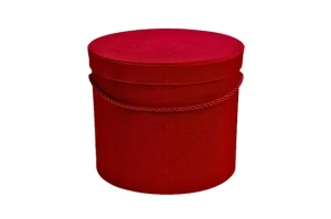 Flower box samet 12cm red