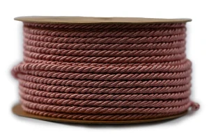 Provázek dekorační 3mm / 9m starorůžová