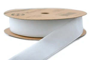 Stuha samet 25mm x 9m bílá
