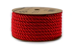 Provázek dekorační 5mm / 4,5m červená