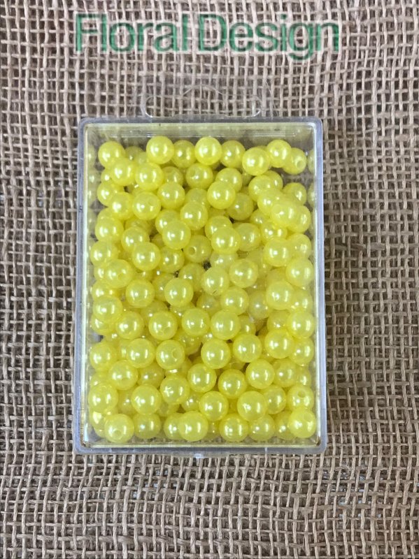 Perličky 8mm žlutá 250ks