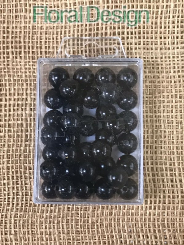 Perličky 14mm černá 35ks