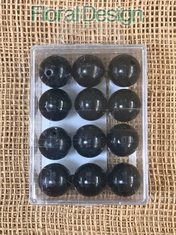 Perličky 20mm černá 12ks