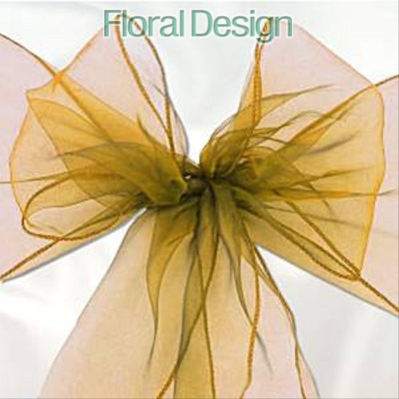 Organza 12cm x 8m zlatá