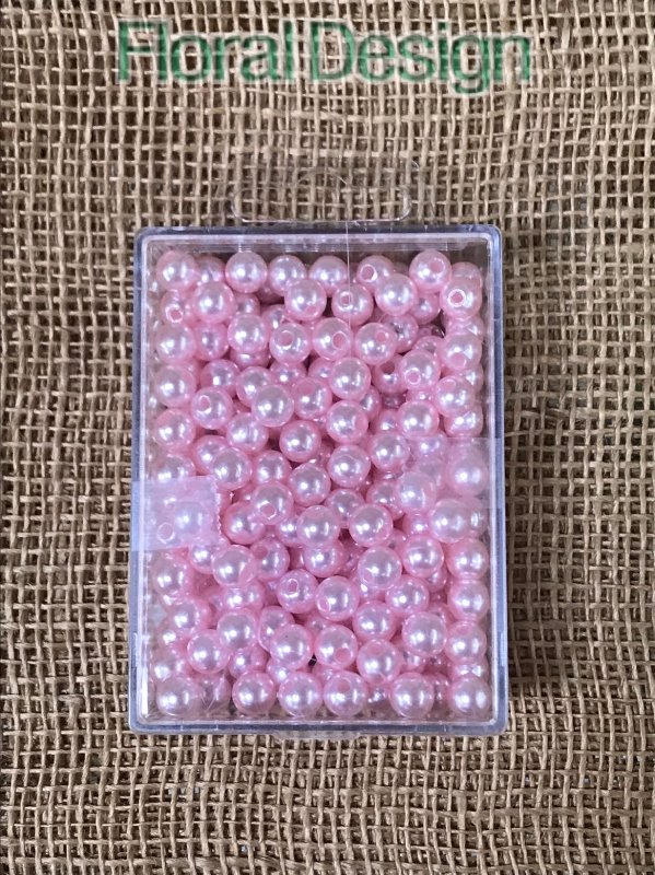 Perličky 8mm růžová 250ks