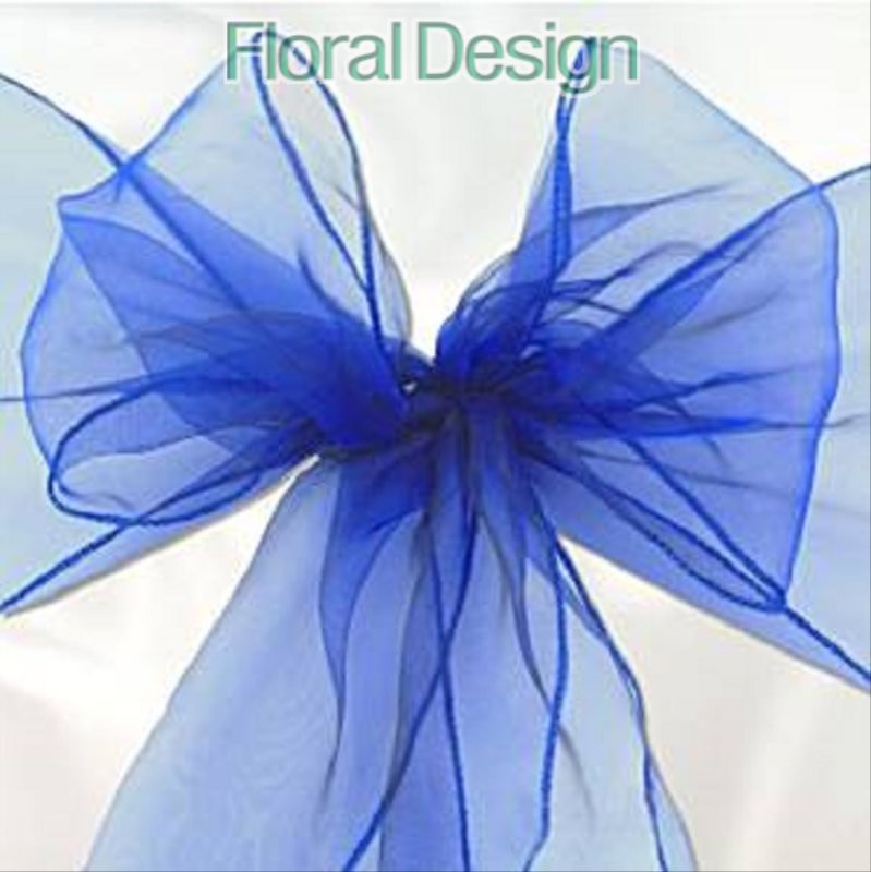 Organza 12cm x 8m námořní modrá