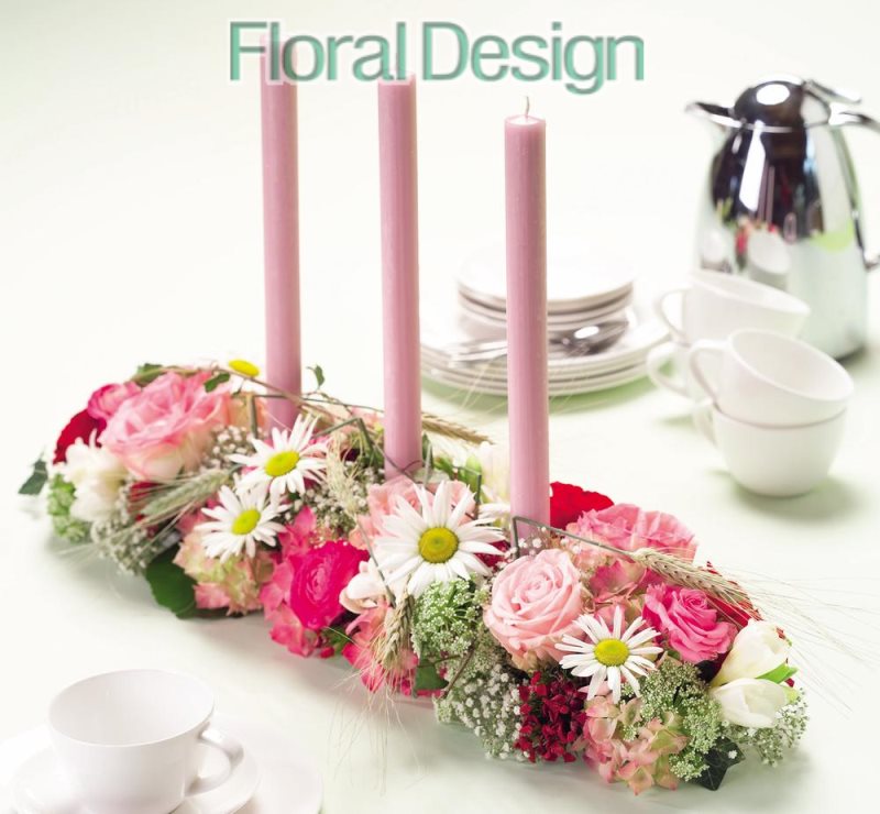 Table medi 24 x 10 x 5 cm na živé květiny bílá 2 kusy