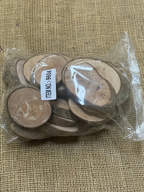 Wooden slice oval 20 ks natur