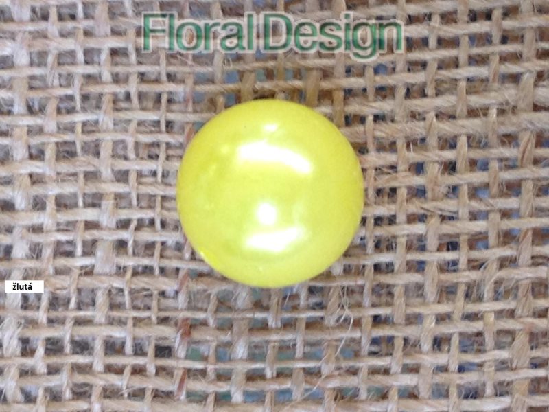 Perličky 10mm žlutá 115ks